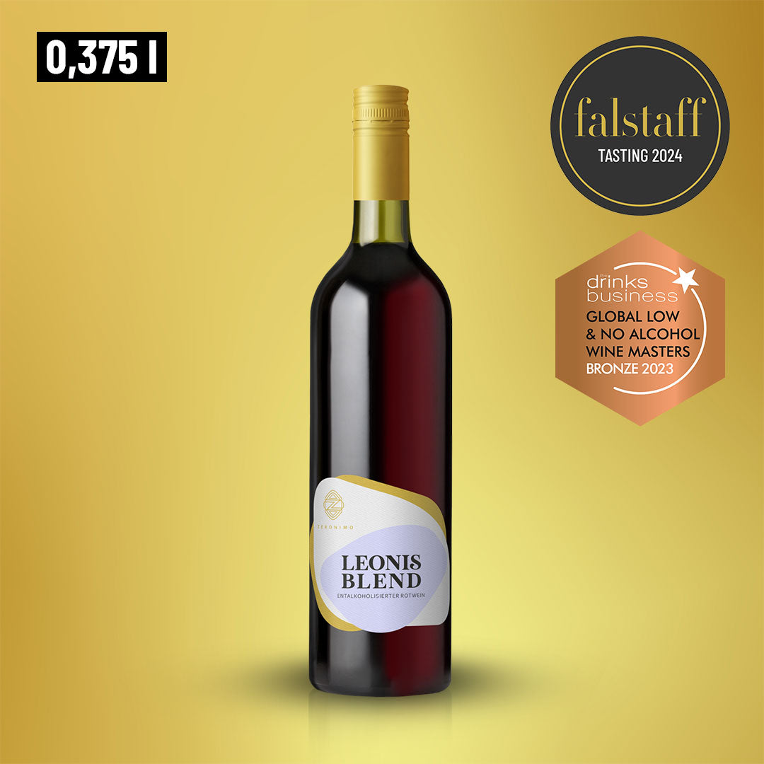 ZERONIMO LEONIS BLEND 0,375L: demie-bouteille Top qualité en vin rouge sans alcool!